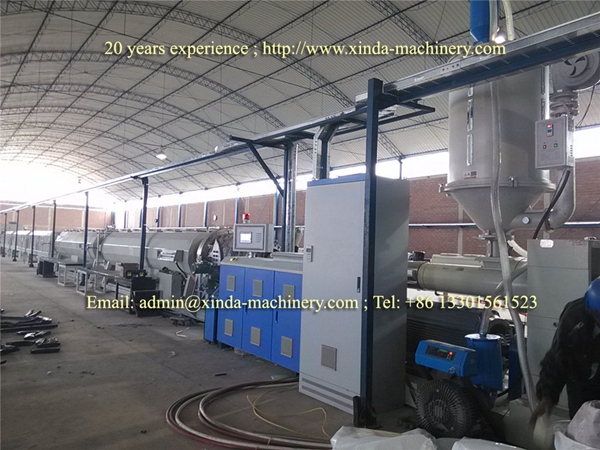 HDPE PE pipe production line