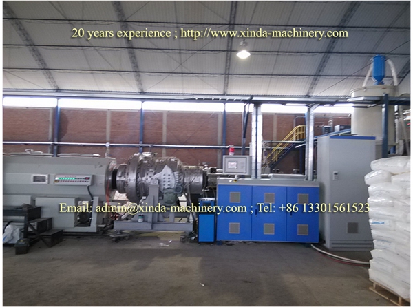 HDPE PE pipe extrusion line