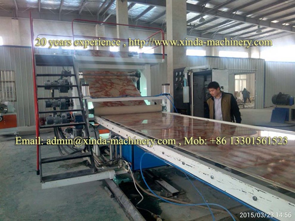 PVC marble sheet making machine