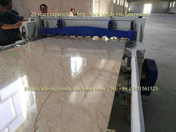 PVC artificial marble sheet making machine