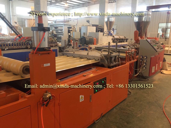 PE PP corrugated sheet production line