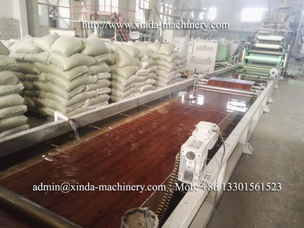 PVC floor production line